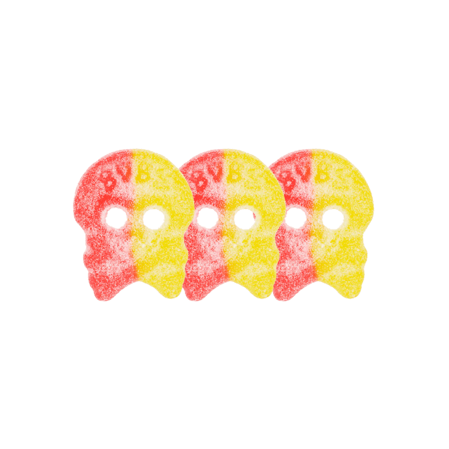 Bubs Sour Lemon Raspberry Skull